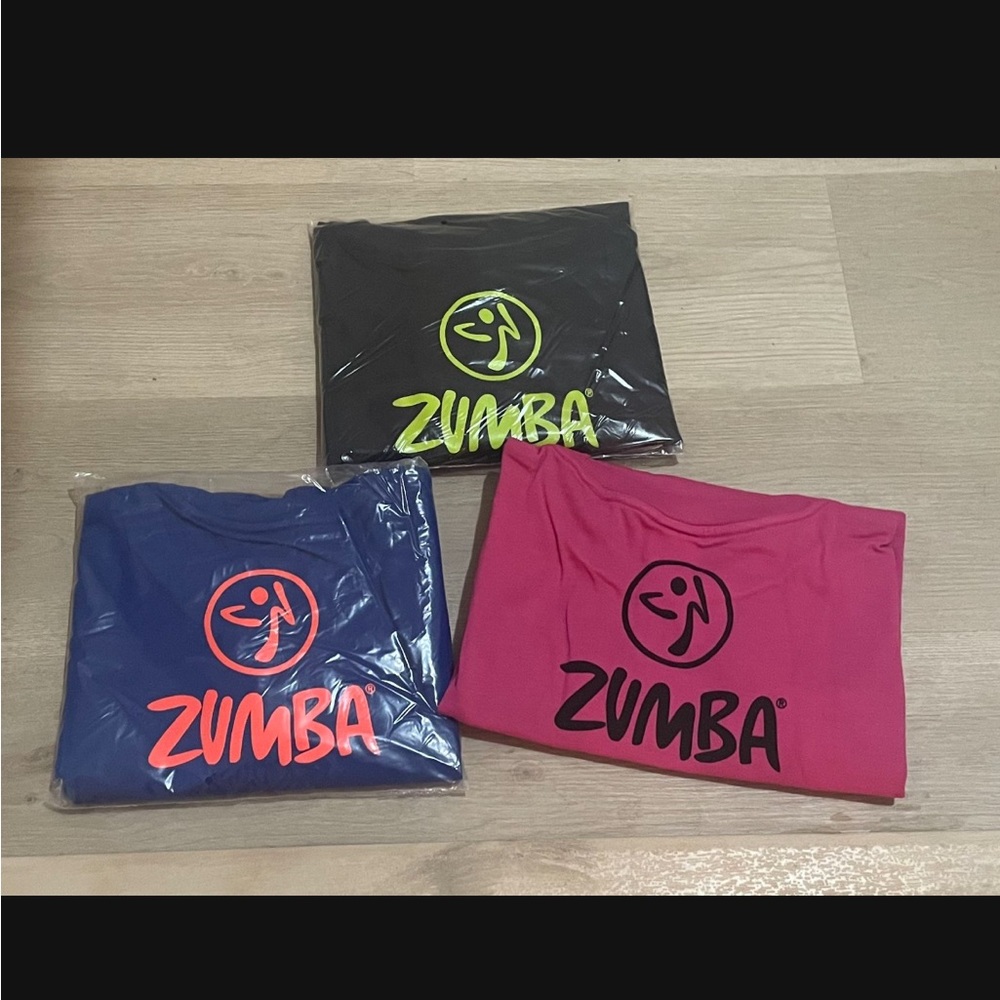 Zumba Fitness T-Shirts - Black, Pink, Blue